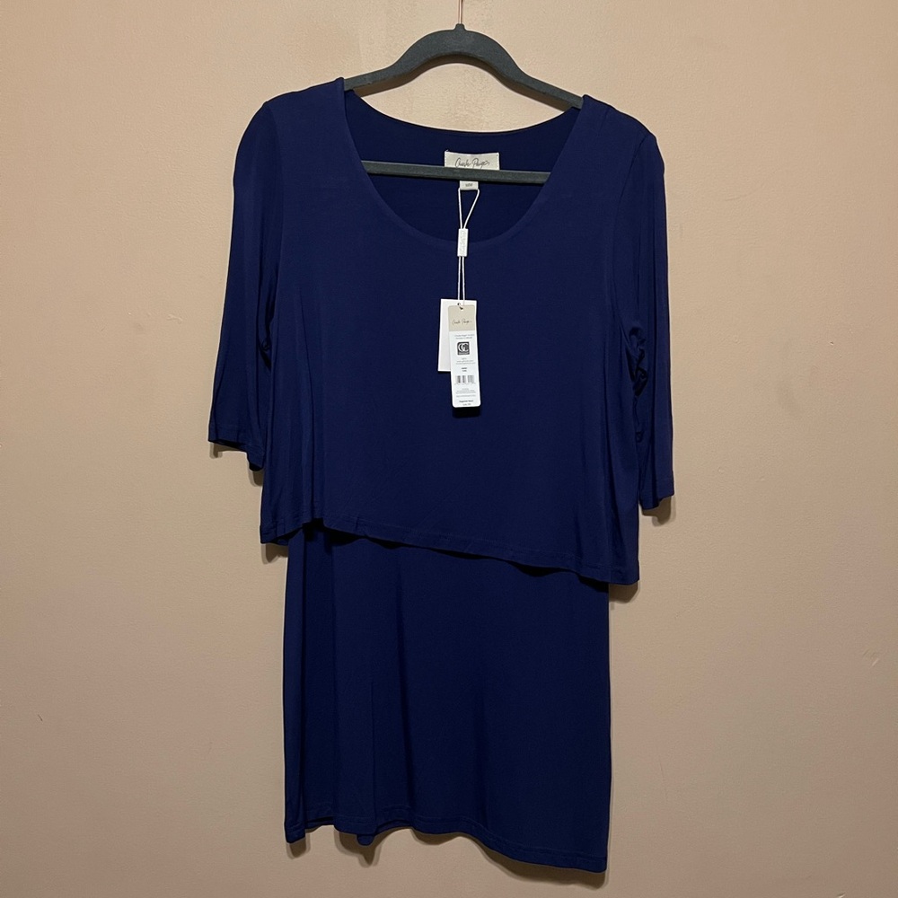 Charlie Paige 3/4 Sleeve Tunic Top, NWT